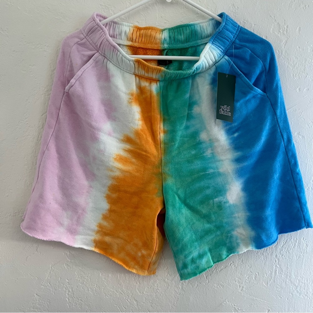 NWT Wild Fable Tie Dye Multicolor Sweat Shorts